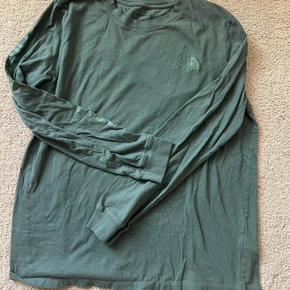 The North Face Forest Green Long Sleeve Tee